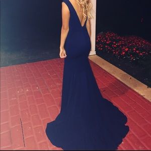 Jovani prom dress navy blue